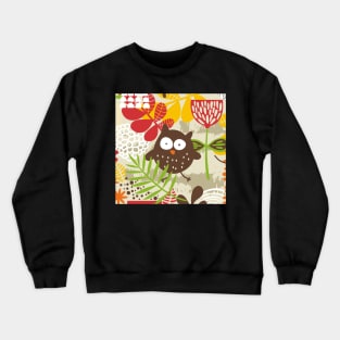 standard of flowers and birds Crewneck Sweatshirt